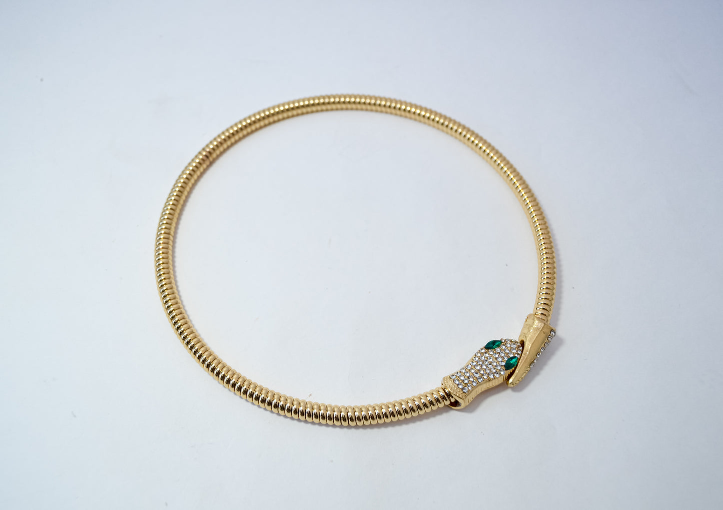 STATEMENT ANTI TARNISH SNAKE CHOKER NECKLACE