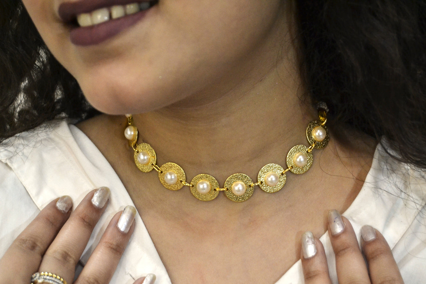 MINIMALPEARL COIN NECKLACE