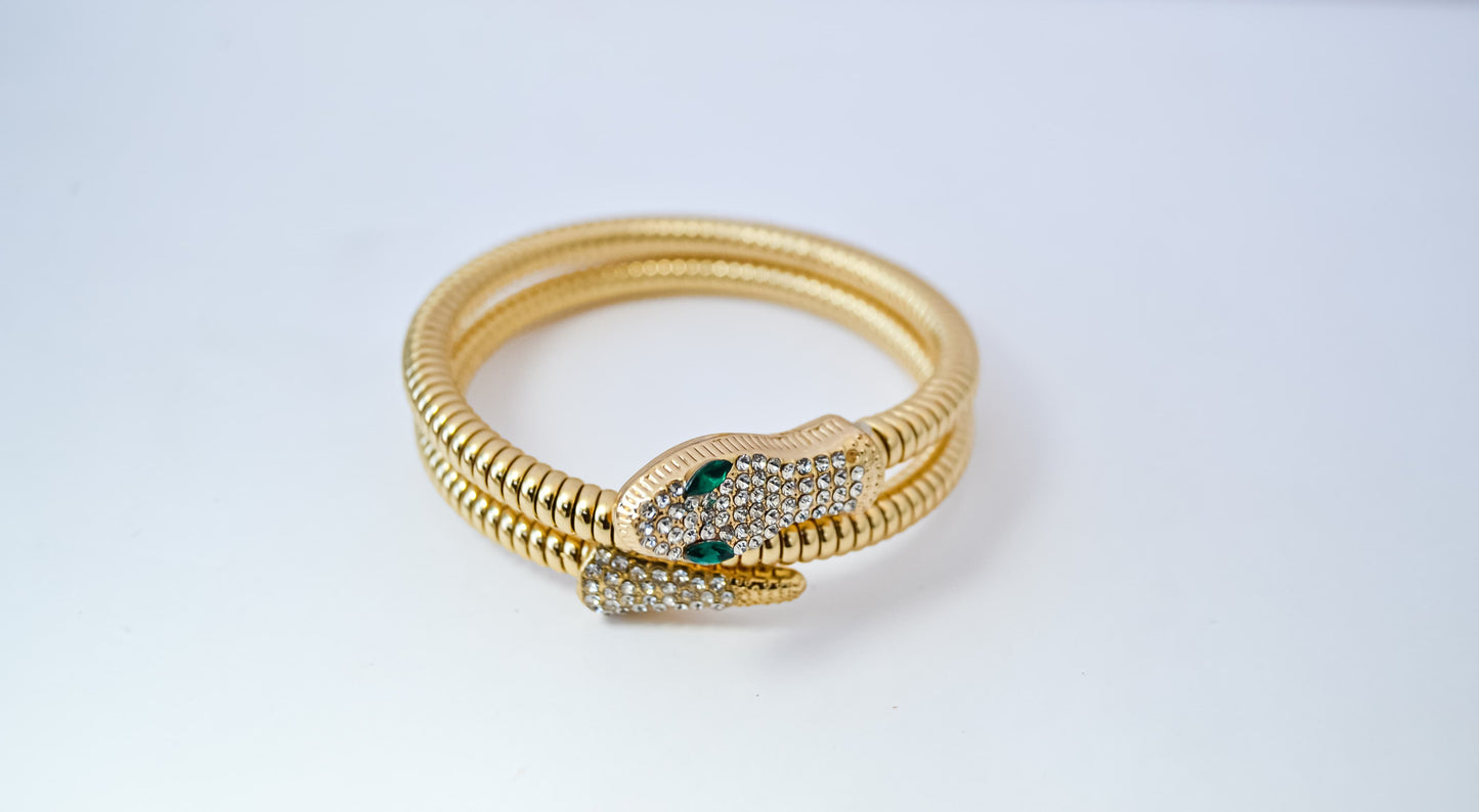 ANTI TARNISH SPIRAL SNAKE BRACELET