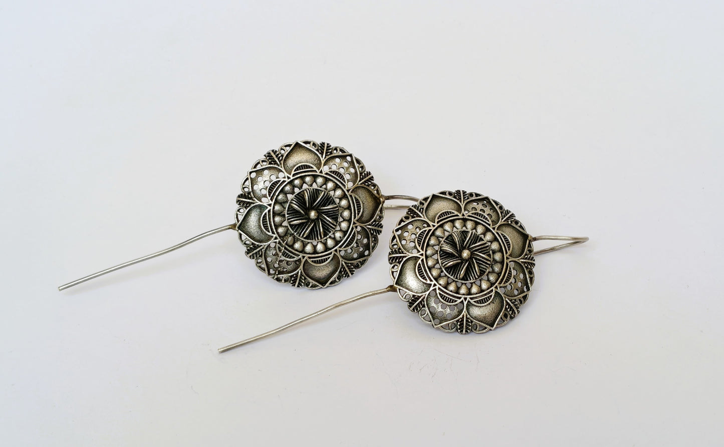 OXIDISED CUFF EARRINGS