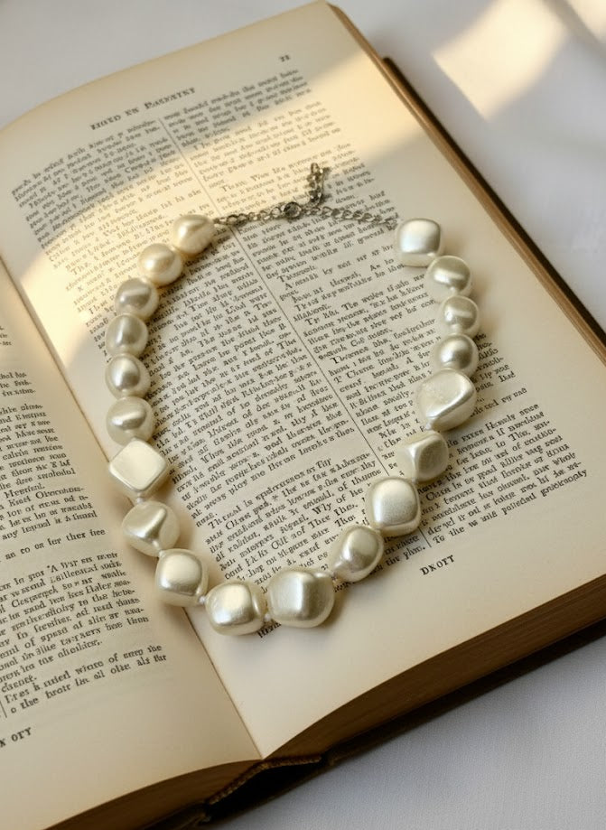 REAL FRESH WATER MOTHER OF PEARL NECKLACE