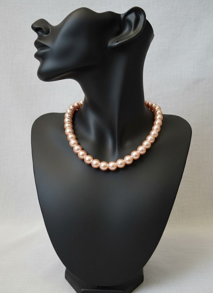REAL FRESH WATER PEARL NECKLACE WITH PINK PEARLS